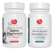 Iodine and Immune Bundle - 12.5 mg Iodine Complex with The Immune and Respiratory Support Formula