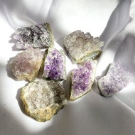 【彩晶簇】紫水晶 原石 可加配編織吊墜