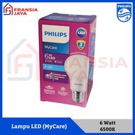 PUTIH Mycare LED Bulb 6Watt 6Watt E27 6500K 230V White Philips