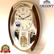 [100% Original] ORIENT Wall Clock QUARTZ OW2229 Blue Jam Dinding OW 2229 Melody Clock