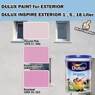 ICI DULUX INSPIRE EXTERIOR PAINT COLLECTION 18 Liter Puccini Pink / Raspberry Swirl / Rosebowl