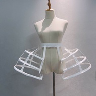 Vintage Hoop Pannier Womens Petticoat Victorian Bustle Cage Hoop Skirt Underskirt Crinoline Cosplay