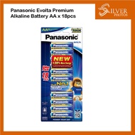 1pk (18pcs) Panasonic Evolta AA (2A) Premium Alkaline Battery