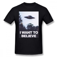 Clown T Shirt The X Files I Want To Believe T-Shirt Men Streetwear Tee Shirt Awesome 4xl Printed  Co