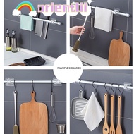 ORIENTLIIY Curtain Rod Hook, Free Punching Self-adhesive Rod Hanging Clip, Durable Powerful Organizer Door Hanger Bathroom