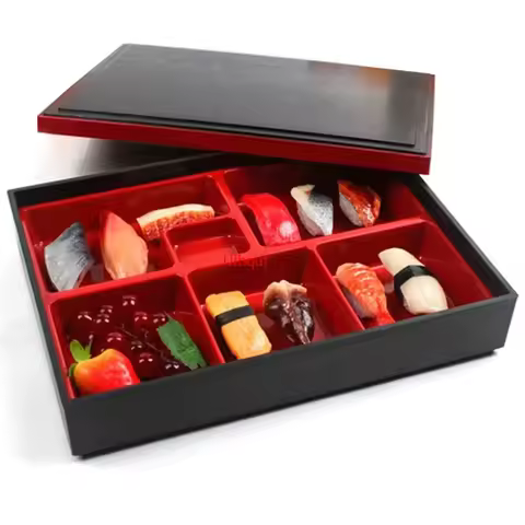 Rice Sushi Catering Food Storage Container Japanese Lunch Boxes Compartments Portable Bento Box bent