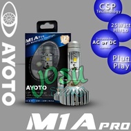LAMPU LED Motor AYOTO M1A & M1A PRO H6 AC & DC Motor Bebek Matic Satria