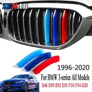 3pcs ABS For BMW G20 E90 E91 E92 E93 F30 F34 E46 E36 Coupe 3 Series GT Car Racing Grille Strip Trim 