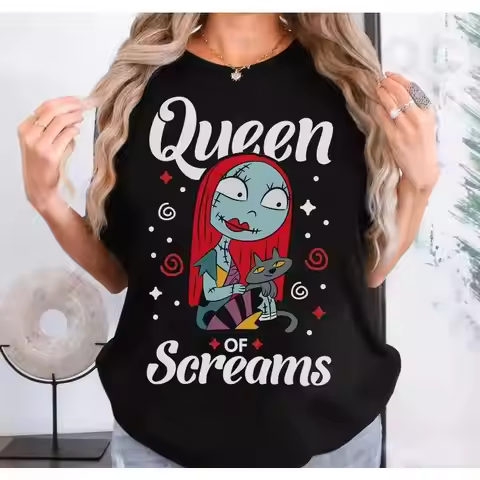 The Nightmare Before Christmas Shirt Sally Queen Of Screams Disney World Trip Family Matching