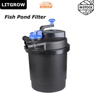 Litgrow Pond Pressure Bio Filter with 13W UV Light Koi Fish Pond Pump Filter for Garden Pool Pond