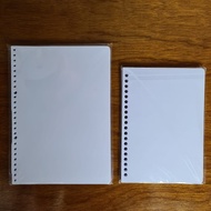 PLAIN BINDER PAPER (WITHOUT LINES) 100gsm A5 AND B5 50 SHEETS