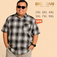 KEMEJA Jumbo flannel shirt for men xxxl xxxxl Shirt Latest sizeBIG 9xl 7xl 5xl FD