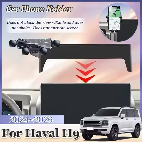 Car Mobile Phone Holder for Great Wall GWM Haval H9 MK2 II 2024 2025 2026 Bracket Screen Mount Navig