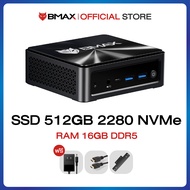 BMAX B8A Pro Mini PC มินิ พีซี Windows 11 AMD Ryzen 7 8745HS Radeon 780M GPU RAM 16GB DDR5 + SSD 512