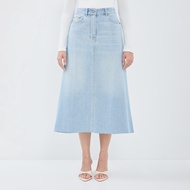 DUST Rok Crop Unfinished Denim Sabai Light Blue (D.21156)