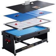 7-foot 4-in-1 Billiard Table Pool Table Adult American Black 8 Billiard Table Household Dining Ping 