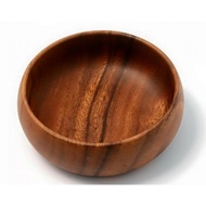 Chamchuri ROUND Wooden BOWL DIA 5.5"- 6" x H 2" l ACACIA WOOD 6" x 2"