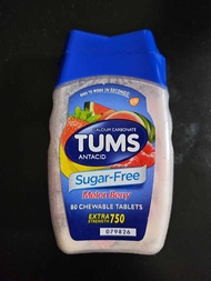 Tums Antacid Sugar-Free Melon Berry 80 Chewable Tablets