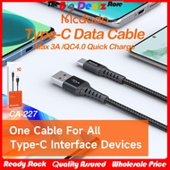 Mcdodo CA-2270 / CA-2271 Type-C Data Cable, Max 3A/QC4.0 Quick Charge Type-C Data Cable