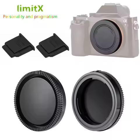 E Mount Camera Body & Rear Lens Cap Hot Shoe Cover For Sony FX3 FX30 A1 A9 A7 IV III II A7S A7R V A6