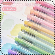 LIKE 4Pcs Colorful Gel Pen Set, DIY Art Color Glitter Highlighter, High Quality Mark Key Points Fluo