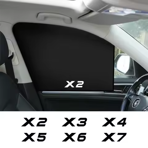 2Pc Car Side Window Shade Privacy Curtain Anti-UV Auto Styling Accessories For BMW X5 E70 E53 X3 F25
