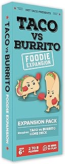 Taco vs Burrito Foodie Edition Expansion Pack - Requires Taco vs Burrito Core Game to Play - Card Ga