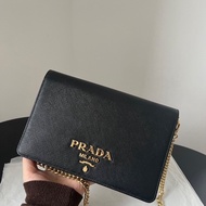 Prada woc鏈條包黑金22x14 98新配件塵袋