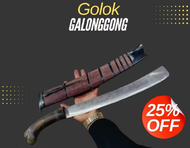 golok per baja asli gagang tanduk golok galonggong