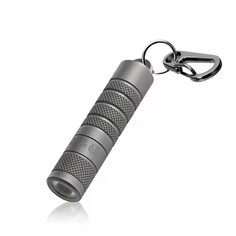 Lumintop Silver fox Titanium version 14500 flashlight support AA battery 760 lumens EDC flashlight w