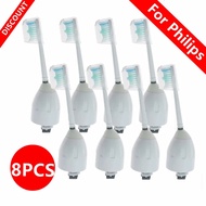 8pcs Brush Heads For Philips Sonicare Toothbrush E-Series Essence Elite Advance HX9500 HX9552 HX5910