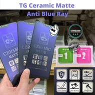 TEMPRED GLASS BLUE MATTE CERAMIC CERAMIC OPPO A17 A57 A39 A71 A37 F1S F3 F5 A32 A83 A73 A77S RENO 2 