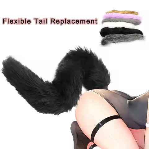 Fox Tail Anal Plug Role-playing Prostate Massager Anus Training Dog Tail Butt Plug Dildo Adult Toys 