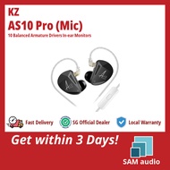 [🎶SG] KZ AS10 PRO 10 Balanced Armature Drivers In-ear Monitors