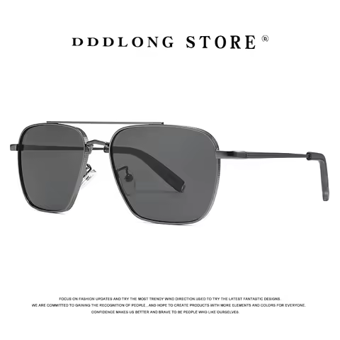 DDDLONG Retro Fashion Pilot Sunglasses Women Men Metal 80s Sun Glasses Classic Vintage UV400 Outdoor