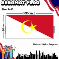 【Benderaku】【3X6ft 】Segamat Flag Bendera Daerah Johor Nylon Polyester Segamat Flag Bendera Daerah Joh
