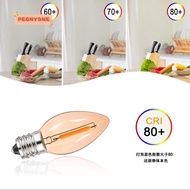 PEONYTWO LED Light Bulb, 0.5W 1W Warm White Crystal Light Bulb, Hot E12 E14 2200K 2700K Candle LED B