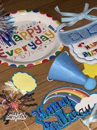 Pet Dog Cat Birthday Dress Decoration Party Kitten Scarf Set Scarf Hat Bib Cake Candle