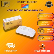 Remote control switch via phone connecting wifi, 3G, 4G Smart life 10A/220V