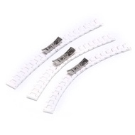 Fashion Ceramic 14mm 18mm Watchband White Watch Strap Solid Link Women Wristwatches Wristband Bracel