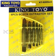 【Screws】5PCS / 6PCS KING TOYO SCREW EXTRACTOR SET KT-8205 / KT8205A-6