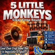 Horn Backhorn 5 LITTLE MONKEYS Clear Crisp Loud Sound Waterproof & Submersible 12 to 24V.