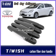 Vemart Toyota wish door handle cover carbon fiber accessories legend 2005-2010