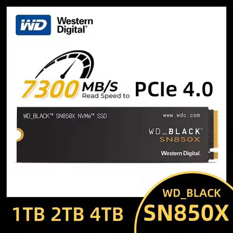 Western Digital WD SN850X SSD 1TB 2TB SSD NVMe M.2 2280 Internal Solid State Disk for PS5 Desktop La