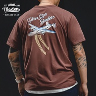 Maden brand tooling style summer new men young tough guy brown American retro World War II B-24 bomb