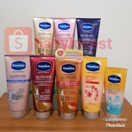 ORI THAILAND Vaseline Gluta-Hya Serum Burst Lotion 300 ML & Body Tone Up UV Lotion Gluta Hya 300ML O