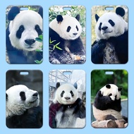 Panda Meng Lan Kids Id Card Holder Lovely Diy Student Card Mrt Card Business Card Holder Protective Waterproof Card Cover