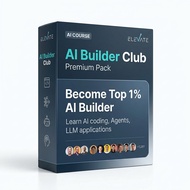 AI Builder Club Premium Pack - Full AI Course for Learning AI Coding, Autonomous Agents, and LLM App