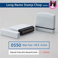 Chop Nama / Stamp chop for name -Grey0855/ 0550 (chop guru, chop jururawat,chop)