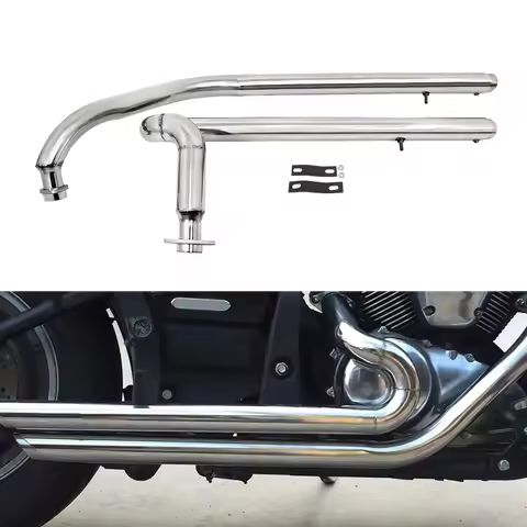 Full Stainless Steel Exhaust System Mufflers For Kawasaki VULCAN S VULCAN 900 EN900 S900 All Years V